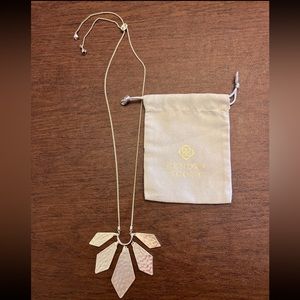 Kendra scott long gold necklace